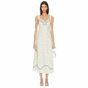 Free People Cotton Floral Sweet Hearts Midi Dress Woman’s S